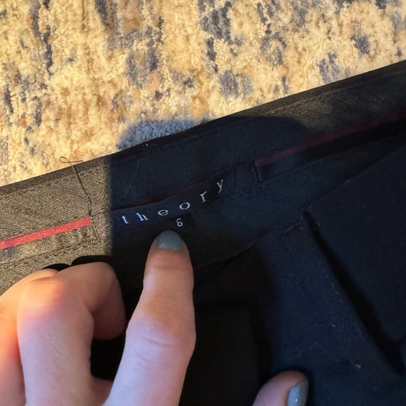Theory Black Tuxedo Pants - Picture 5 of 7